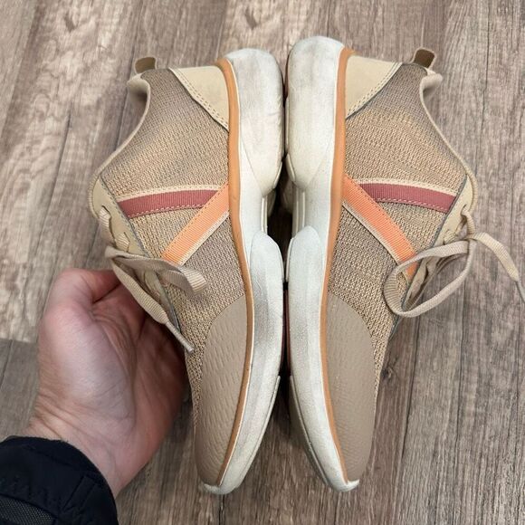 Vionic Shoes Womens Vortex Jolisa Lace Up Knit Athletic Sneakers Semolina Size 6 - Picture 2 of 9